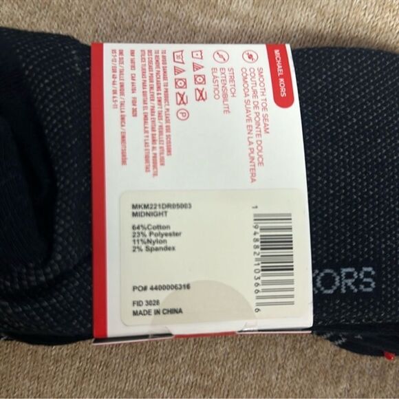 MK Men’s 3 pack Sky Midnight Blue Chevron Stripe Cotton Blend Dress Crew Socks - Picture 7 of 10